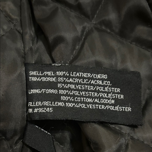 Vintage Liz Phillips Brown Soft Leather Long Coat, Faux Fur Lined Hood Women S - Picture 10 of 10